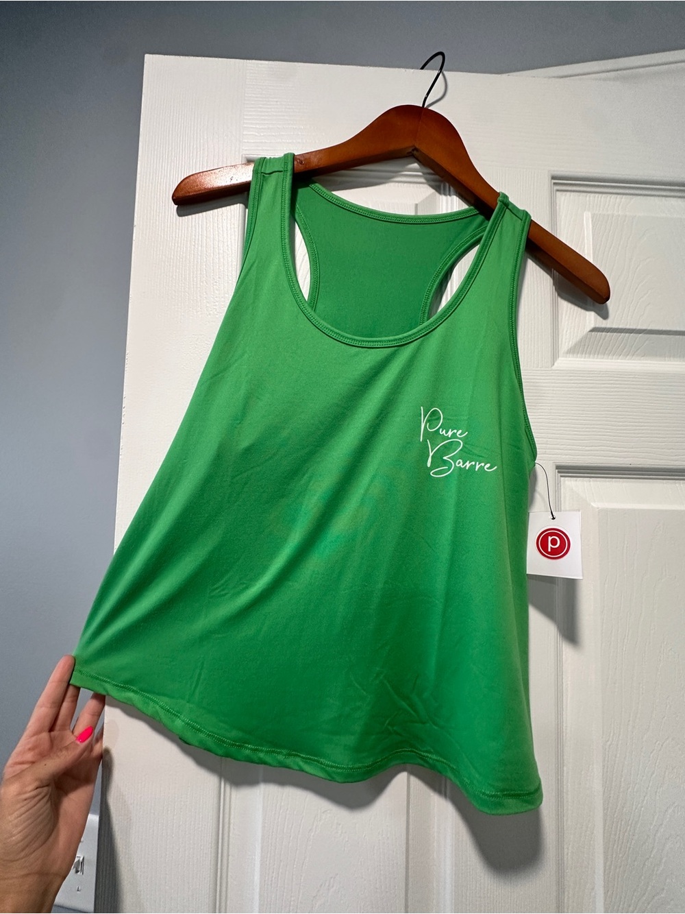 Pure Barre Bright Green Racerback Tank